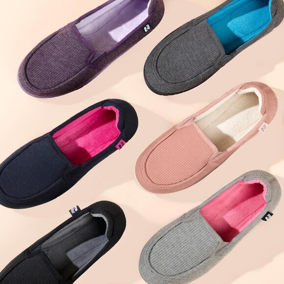 Women's Two Tone All Black Hoodback Removable Rubber Insole Slipper Boot shoes - Picture 6 of 6